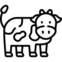 Pictogramme d'une vache